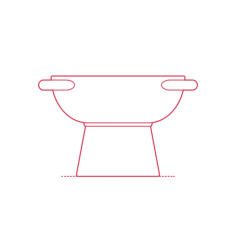 Objects Serving Bowls Ikea Lokalt Serving Bowl 6 Inch Stencil Svg Design File, Free Vectors File